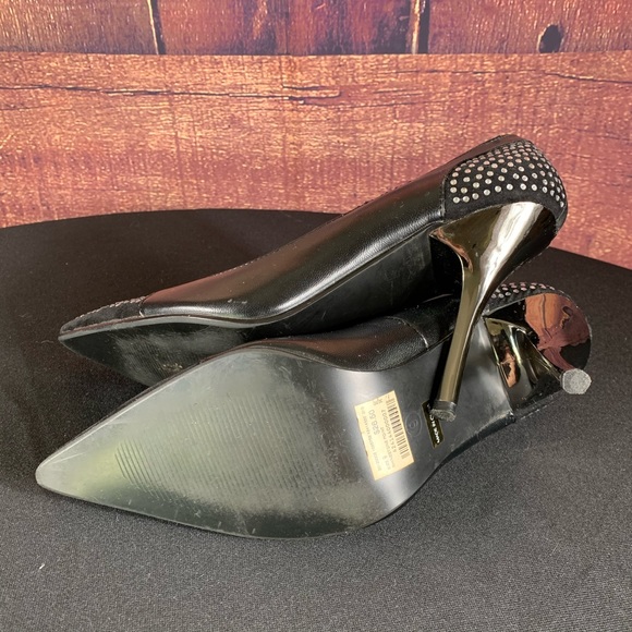 WET SEAL Rhinestone Point Stiletto Metallic Heel - Picture 6 of 11